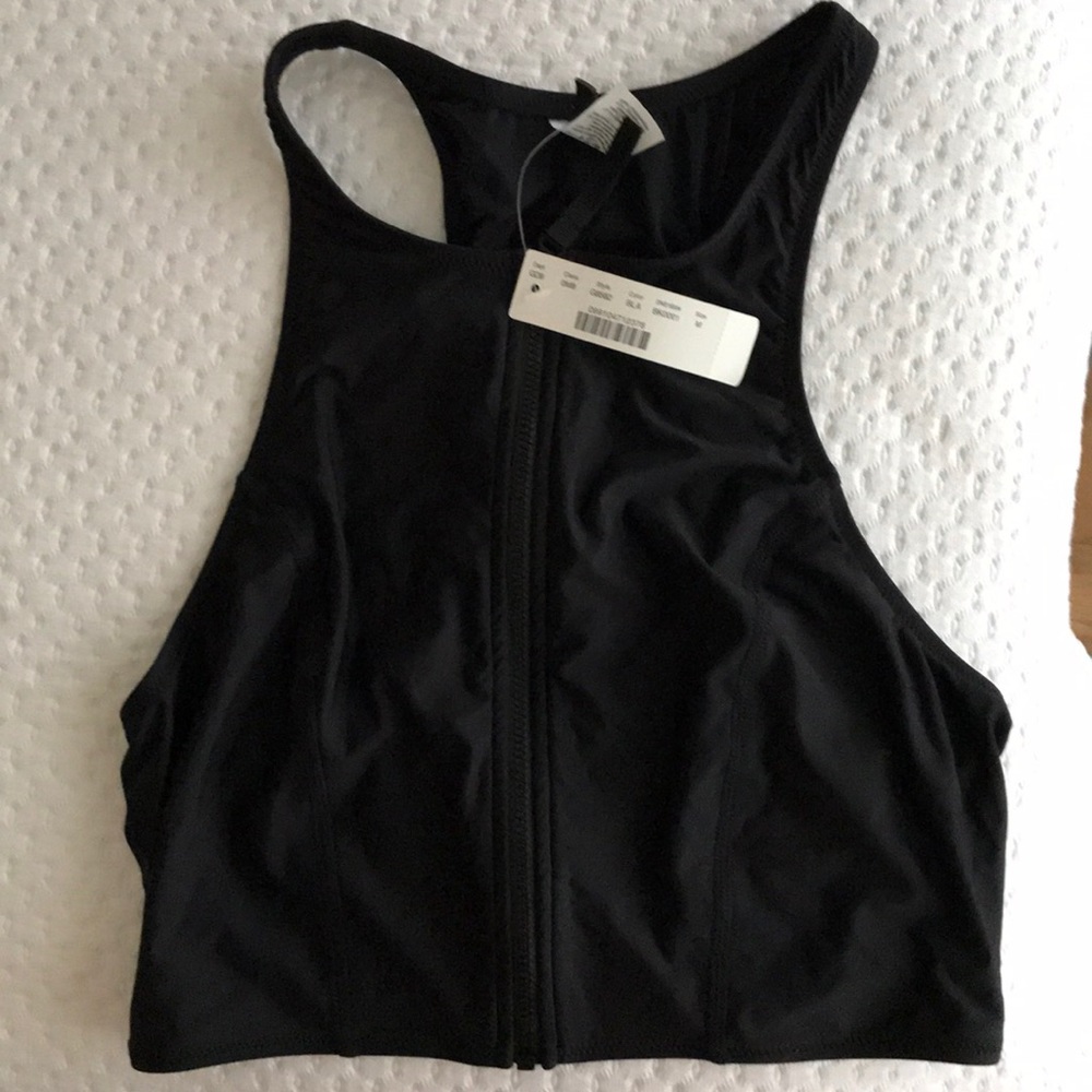 J.Crew Swim Top with Zipper